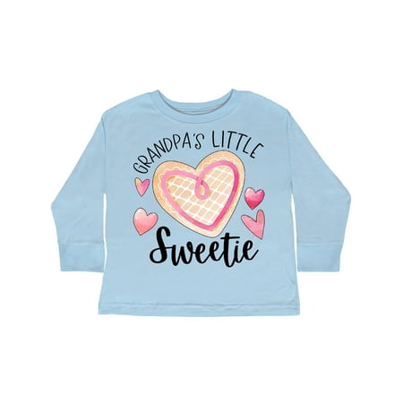

Inktastic Grandpa s Little Sweetie with Pink Heart Cookie Gift Toddler Boy or Toddler Girl Long Sleeve T-Shirt