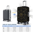 thumbnail image 6 of Lsque Golden Spider Web Printed Luggage Cover, Travel Luggage Protector,Scratch and Dirt Resistant, Fits 18-32 Inch Luggage - Large, 6 of 9