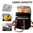thumbnail image 2 of Inslulated Lunch Bag Box for Adults Men Women Resuable Large for Working Camping Travel Picnic Black, 2 of 7