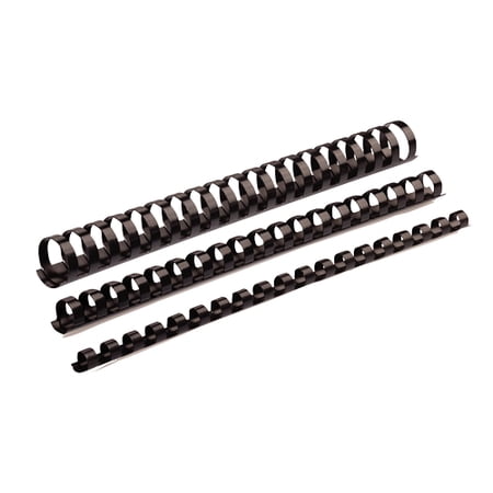 Fellowes A4 19mm Plastic Binding Combs for Comb Binding Machine Binds 121 to 150 Pages - Black, Pack of 100