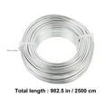 thumbnail image 2 of YSNOOWE Craft Projects Aluminum Wire Silver 1 Roll Round Shape, 2 of 8