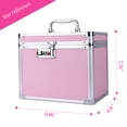 thumbnail image 2 of Security Lock Boxes Pink,Lockable Storage Box Medicine,Code Lock Box Jewelry,Combination Lock Box for Office,Cosmetic Storage Box-7.25"x7.75"x10", 2 of 7