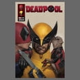 thumbnail image 2 of Junior's Marvel: Deadpool & Wolverine Kissing Poster  Graphic T-Shirt, 2 of 4