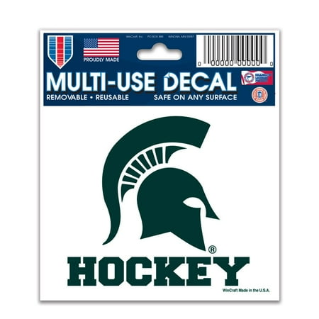 Michigan State Spartans Official NCAA 3 inch x 4 inch Car Window Cling Decal by Wincraft