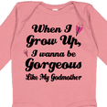 thumbnail image 4 of Inktastic Gorgeous Like My Godmother Girls Long Sleeve Baby Bodysuit, 4 of 5