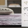 thumbnail image 6 of SAFAVIEH Tacoma Brian Abstract Machine Washable Area Rug, Plum/Black, 3' x 5', 6 of 12