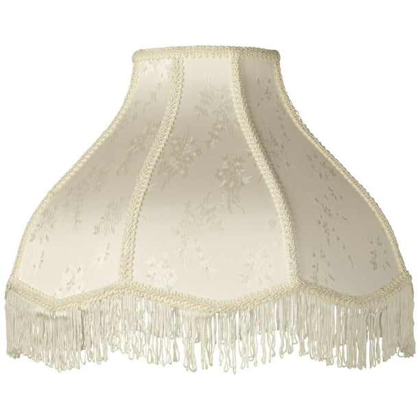 Bwood Cream Large Scallop Dome Lamp, Large Floor Lamp Shades