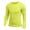 Yellow, variant on Men's Long Sleeve Compression Shirts, Nylon & Spandex Material Active Sports Base Layer T-Shirt, Athletic Workout Shirt(Black, M)