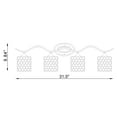 thumbnail image 4 of Vanity Art Elegant Cut Crystal Glass 4 Lights Dimmable Matte Black Vanity Light for Mirror Hallway Living Room | Modern Wall Lighting with Clear Glass Shade Bathroom Light Fixtures W2004BK-C01, 4 of 5