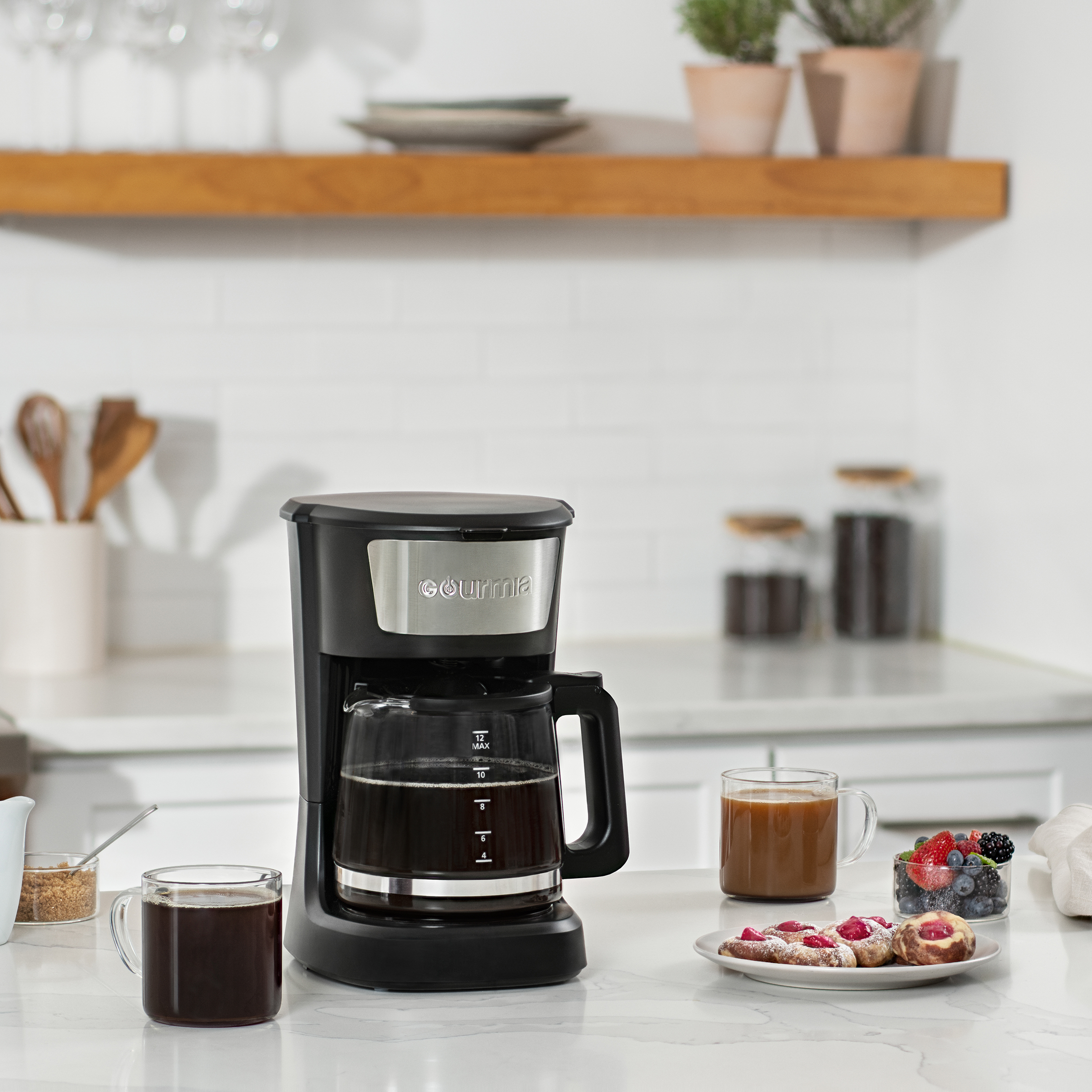 Gourmia 12-Cup Coffee Maker, One-Touch Brew, Auto Keep Warm photo 6