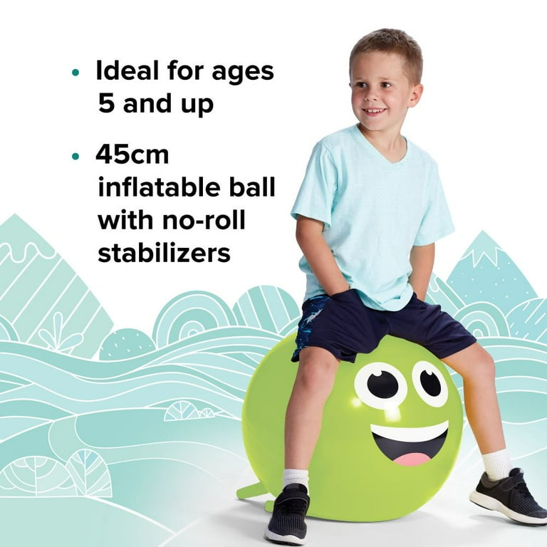 Kidnasium Stay-N-Play Ball Green, Active Kids Sitting Exercise