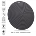 thumbnail image 2 of Trivets for Hot Dishes Pots and Pans, Dia 11.81" Hot Pads for Kitchen, Heat Resistant Mats for Countertops, Large Round Microwave Mat, Flexible Silicone Pot Holders Trivet Mat Set 2 Blue, 2 of 6