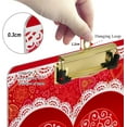 thumbnail image 4 of FMSHPON Valentines Day Lace Hearts Floral Clipboard Hardboard Wood Nursing Clip Board and Pull for Standard A4 Letter 13x9 inches, 4 of 5
