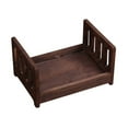 thumbnail image 4 of Bébé Lit en Bois Cadeau Photo Prop Posant Portable Durable Photographie Shotting(Brun), 4 of 4