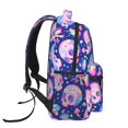 thumbnail image 3 of Disketp colorful Skull mushroom rainbow Backpack for Men and Women - Lightweight Backpack Classical with Multi-pockets Casual Daypack for College Workplace Travel, 3 of 5