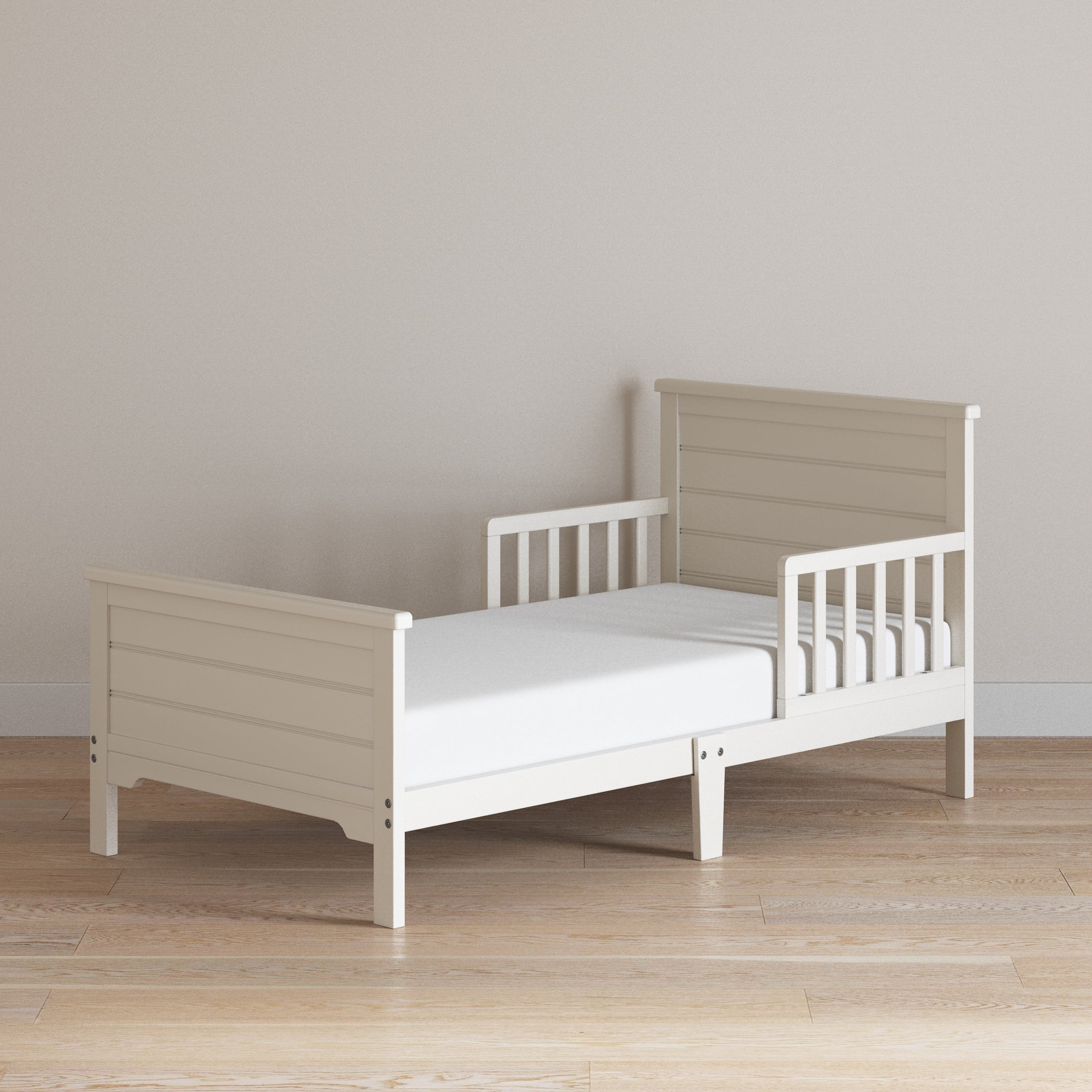 Child Craft Forever Eclectic Woodland Toddler Bed with Rails, Brushed Cotton