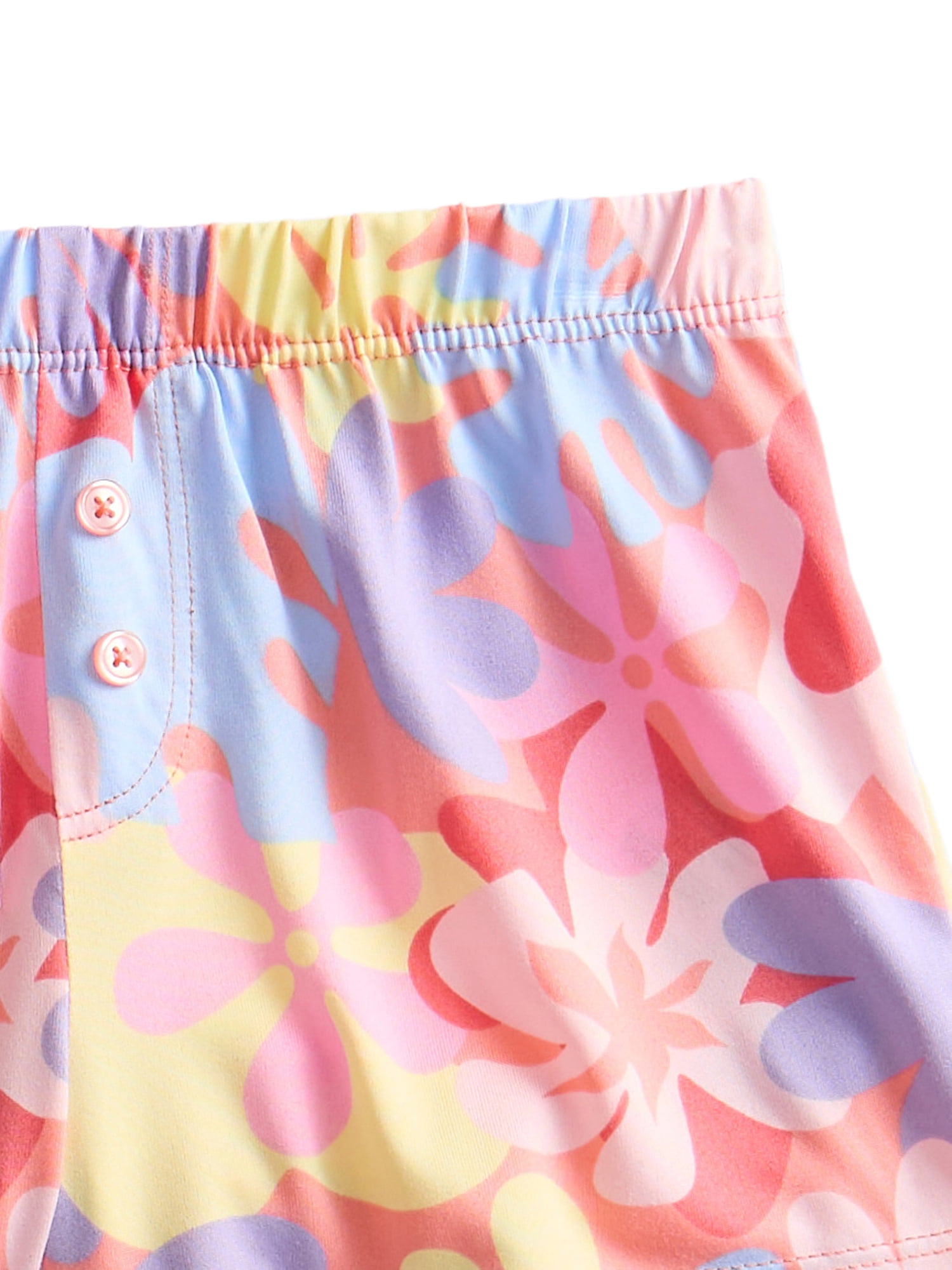 Wonder Nation Girls Tank Top and Shorts 2-Piece Pajama Set, Sizes 4-18