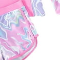 thumbnail image 5 of GXWEA Toddler Long Sleeve Swimsuit Girl Girls' Swimwear Toddler Girls Long Sleeve Swimsuits Girl Swimwear Little Girls Swimsuits 2 Pieces Toddler Rash Guard Swimsuit Print Pink 8-9 Years, 5 of 6