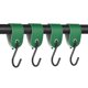 thumbnail image 1 of Ganchos S de Cuero Uxcell, (4Pcs, Verde), Correa de Cuero Nappa PU con Ganchos Colgantes de Acero al Carbono, 1 of 7