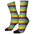 thumbnail image 6 of LSQii Fun Socks for Women Cozy Breathable Printed Cotton Knitted Fashion Novelty Crazy Mid Calf Sports Socks Gifts Carnival Beige, 6 of 7