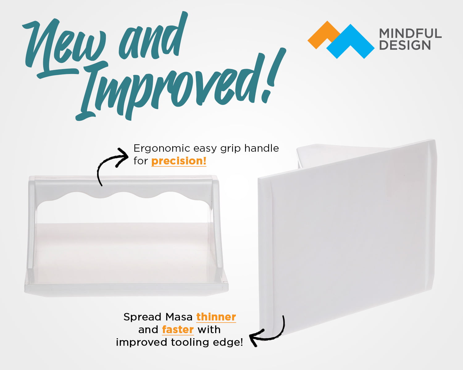  Tamales Masa Spreader w/Easy Grip Ergonomic Handle for Faster  Better and Easier Results by Mindful Design