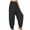 Black, variant on Aoochasliy Womens Pants Clearance Casual Pockets Elastic Waist Solid Pants Loose Long Trousers Harem Pants