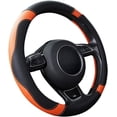 thumbnail image 1 of Funda universal para volante de coche, de microfibra y cuero, 37-38 cm (15"), antideslizante, transpirable y duradera., 1 of 5