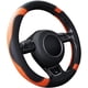 thumbnail image 1 of Funda universal para volante de coche, de microfibra y cuero, 37-38 cm (15"), antideslizante, transpirable y duradera., 1 of 5