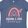 thumbnail image 4 of Inktastic Grammy and Papa Love Me Rainbow Girls Toddler T-Shirt, 4 of 5
