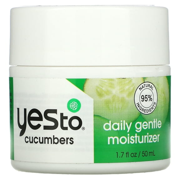 Yes To Cucumbers Sooth And Calming Daily Gentle Moisturizer For Sensitive Skin With Aloe And Sweet Almond Oil, 1.7 Fl Oz