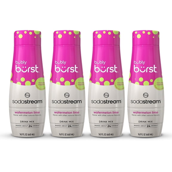 Bubly Burst Watermelon Lime, 14.9fl oz, 4pk