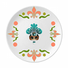 Cyan Head Happy Carnival Of Venice Flower Ceramics Plate Tableware Dinner Dish