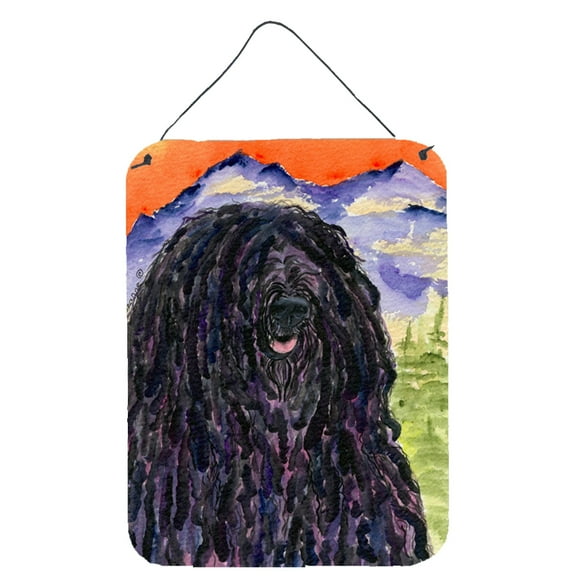 Carolines Treasures Puli Aluminium Metal Wall or Door Hanging Prints, 16" x 12", Multicolor
