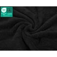 thumbnail image 3 of American Soft Linen Luxury 4 Piece Washcloth Set, 100% Cotton Turkish Washrags and Washcloths, Black, 3 of 6