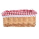 thumbnail image 1 of Willow Wicker Storage Basket with Liner Multi Versatile Storage Lined Wicker Baskets for Shelves, 1 of 5