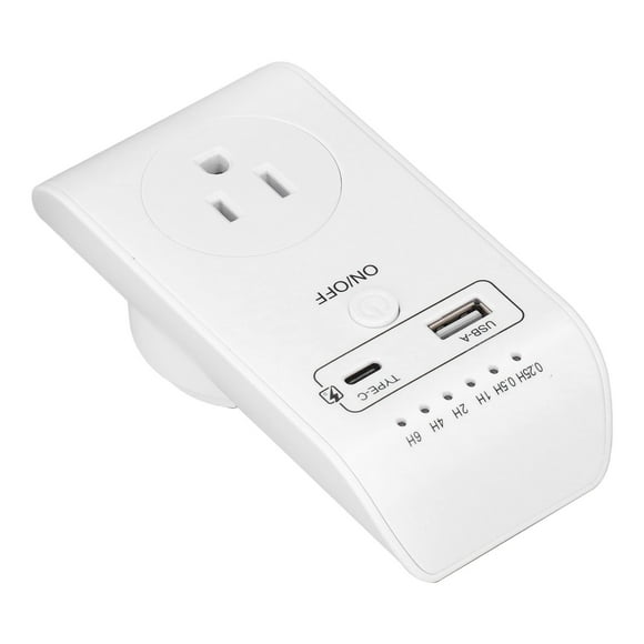 Power Adapter, Weather Resistance US Plug 120V 1800W USB Outlet Adapter Short Circuit Guard PC for Business Trips
