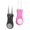thumbnail image 4 of TABLZONE Professional Golf Divot Repair Tool Set, 2-Pack Assorted Colors, ABS Aluminum for Golf Course Use, 4 of 8