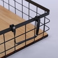 thumbnail image 4 of VONKY Wire Basket Metal Cosmetics Storage Rack Decorative with Handles Bathroom Kitchen Organizer Shelves Frame Shampoo Holder White M/36*26*12cm, 4 of 6