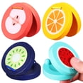 thumbnail image 1 of MOVTOTOP Wooden Castanets for Kids Playing Assorted Color Cartoon Fruit Pattern Musical Instruments 4pcs, 1 of 7