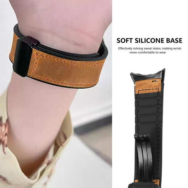 SOATUTO Leather Band Compatible with Google Pixel Watch Durable