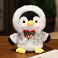 thumbnail image 2 of 2024 Navidad lindo pingüino de peluche juguete niños niña regalo Feliz Navidad decoración para el hogar adornos de Navidad Navidad 2025 Feliz Año Nuevo（Green 22CM, 2 of 5