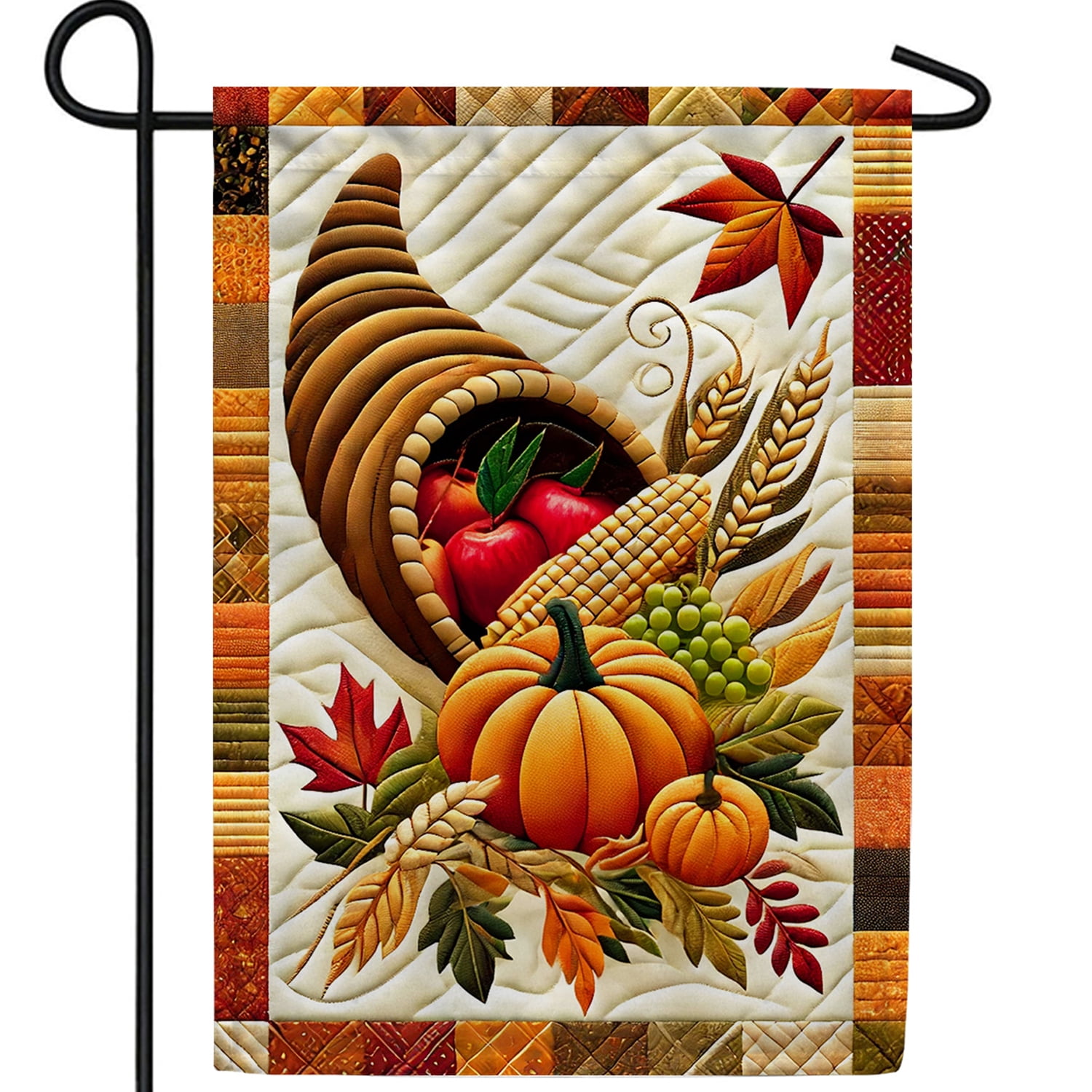 HOSCAPE Gartenflagge 'Hello Fall' – 30,5 X 45,7 Cm, Doppelseitig, Herbst-Kürbis-Design