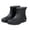 Black, variant on Xfvqtps Womens Ankle Rain Boots Waterproof Slip Resistant Solid Color Thick Sole Casual Outdoor Garden Work Boots