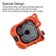 thumbnail image 3 of Soidarity USB movible linterna de velocidad ajustable ventilador eléctrico para acampar con luces de noche Led ventiladores de iluminación Estufas de camping X5/naranja, 3 of 6