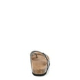 thumbnail image 3 of Time and Tru Women's Asymmetric Strap Footbed Sandals, Wide Width Available, 3 of 6