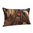 thumbnail image 2 of Southwestern Horse Ethnic Native Pillowcase 20x30 Rectangle Throw Pillow Case Cover Cushion with Hidden Zipper for Sofa Couch Car, 2 of 2