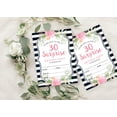 thumbnail image 4 of Darling Souvenir White Birthday Invitation Card 28 Pcs Fill or Write In Blank Invites Printable Party Supplies 5 x 7 Inches, 4 of 5