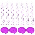 thumbnail image 1 of Unique Bargains Party Hanging Double Strip Streamer for Birthday,Wedding,Graduation Party  36Pcs(Dark Purple), 1 of 6
