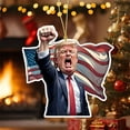 8 Packs Trump Christmas Ornaments 2024, Trump Christmas Garnishes ...