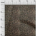 thumbnail image 1 of oneOone Cotton Silk Brown Fabric Animal Skin Fabric For Sewing Printed Craft Fabric By The Yard 42 Inch Wide, 1 of 4